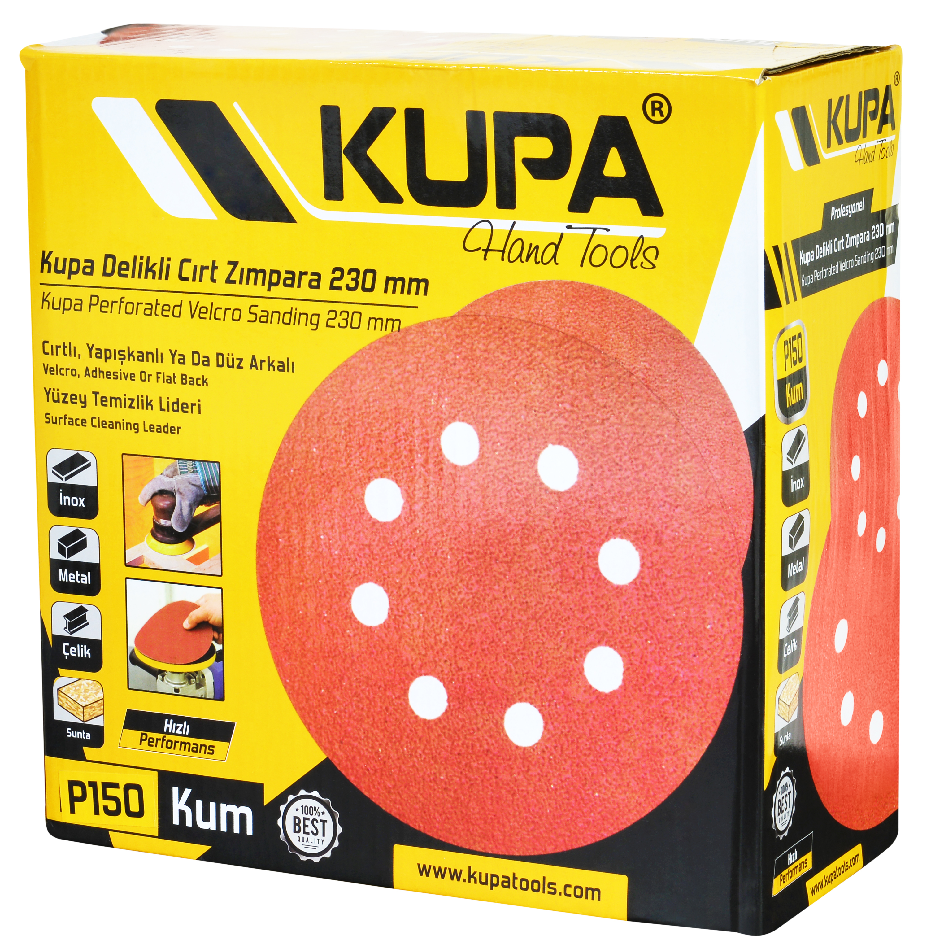 KUPA DELİKLİ CIRT ZIMPARA 230*220